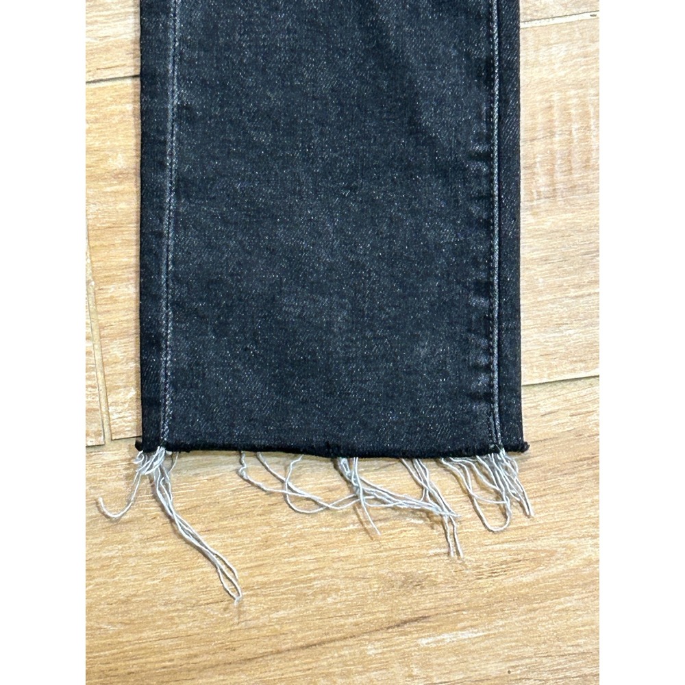 BLANKNYC The Madison Crop Distressed Blue Wash High‎ Rise Jeans - Size 24 - Picture 8 of 10